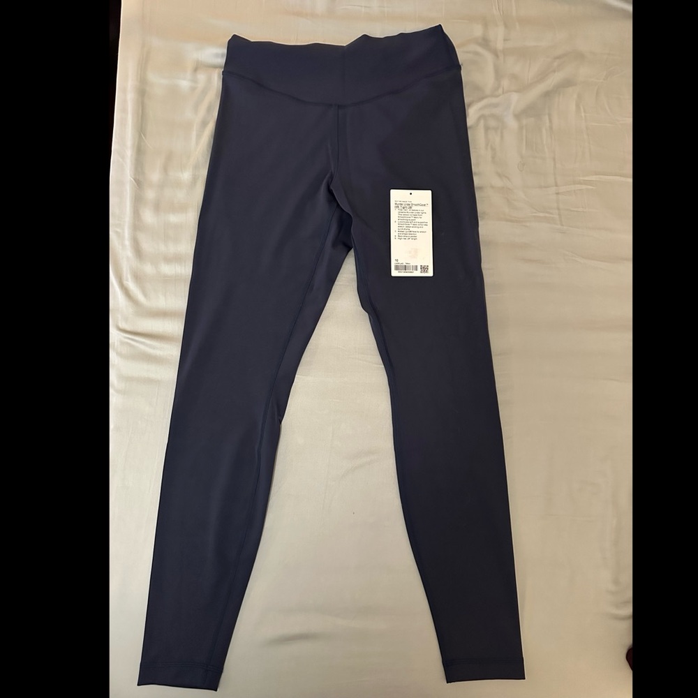 Lululemon Wunder Train High-Rise Tight 28" True Navy, size 10, EUC